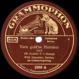 Willy Schneider - Viele Gold'ne Sternlein / Ständchen album cover