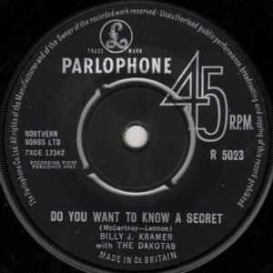 Billy J. Kramer & The Dakotas - Do You Want To Know A Secret album cover