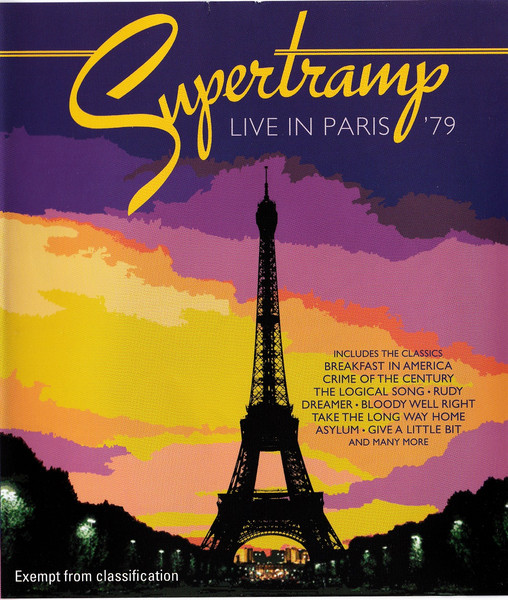 Supertramp – Live In Paris '79 (2012, DTS-HD, Blu-ray) - Discogs