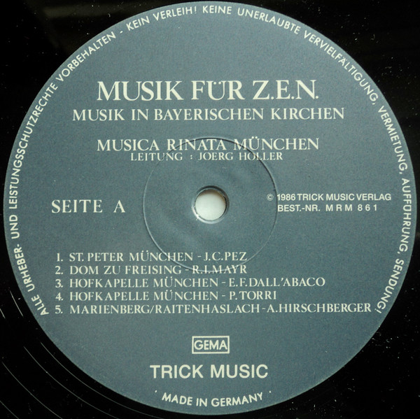 last ned album Musica Rinata - Musik Für ZEN Musik In Bayerischen Kirchen
