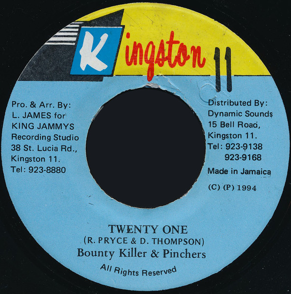 Bounty Killer & Pinchers – Twenty One (1994, Vinyl) - Discogs