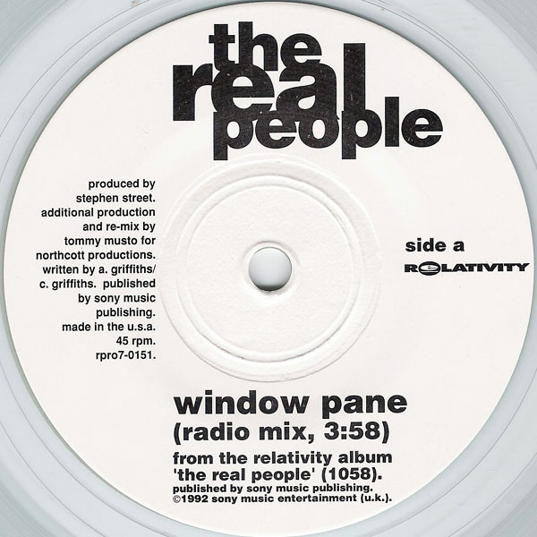 The Real People - Window Pane | Releases | Discogs