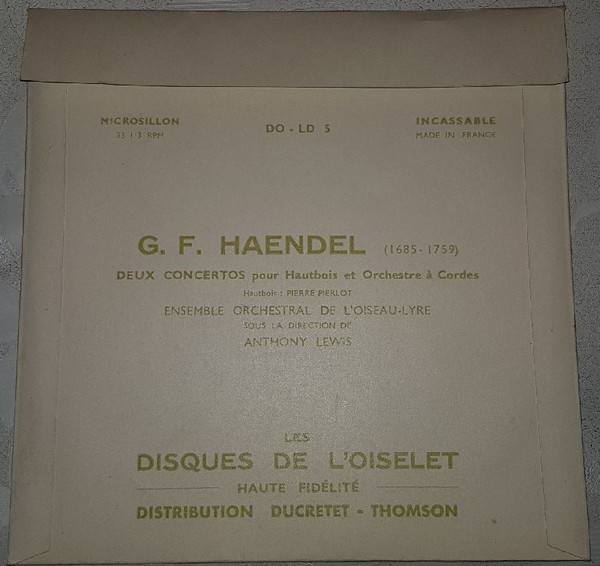 descargar álbum Georg Friedrich Händel - Deux Concertos