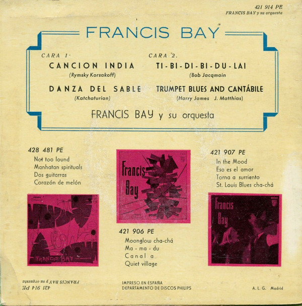 Album herunterladen Francis Bay Y Su Orquesta - Francis Bay
