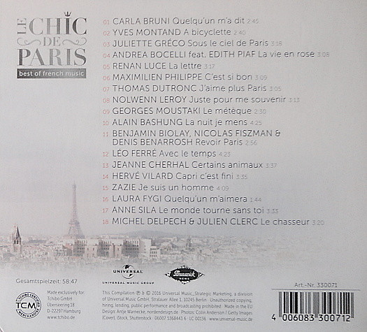 lataa albumi Various - Le Chic De Paris