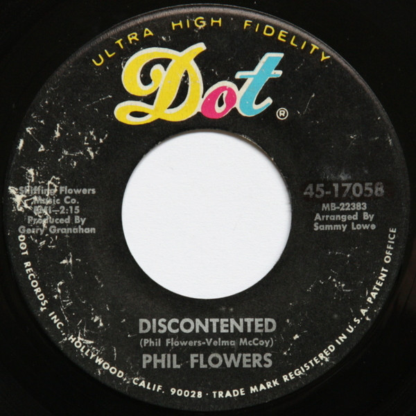 last ned album Phil Flowers - Cry On My Shoulder Discontented
