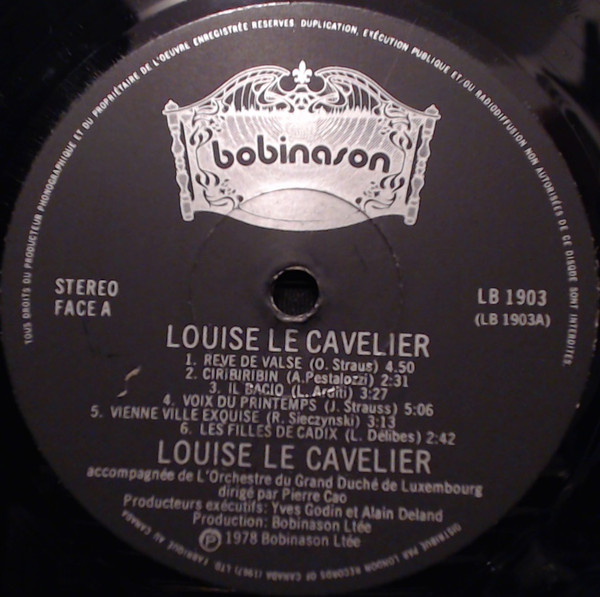 Louise LeCavelier , L'Orchestre Du Grand Duché de Luxembourg - Louise LeCavelier | Bobinason (LB 1903) - 3