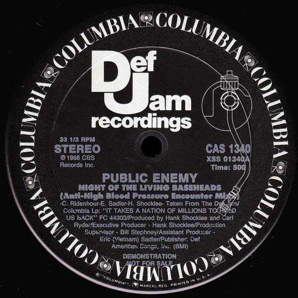 Public Enemy – Night Of The Living Baseheads / Cold Lampin' With