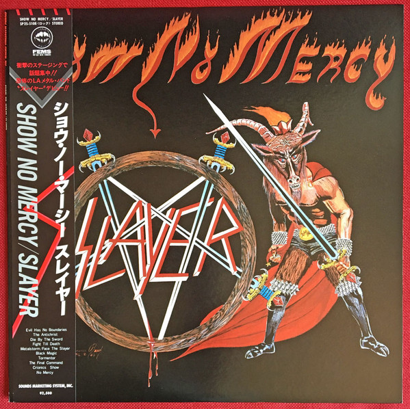 Slayer – Show No Mercy (2021, Transparent Red / Black Splatter 