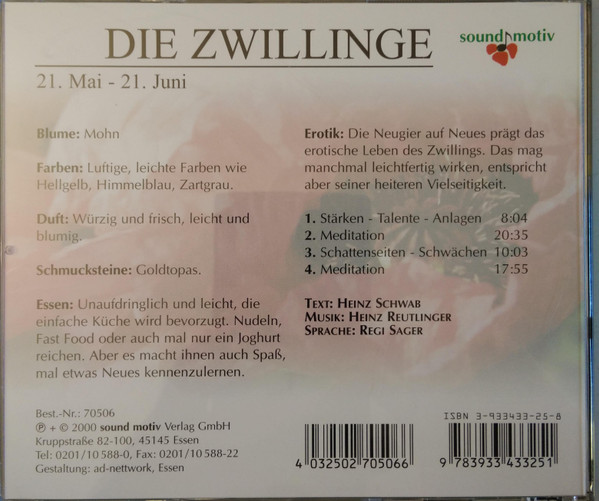 baixar álbum Heinz Reutlinger - Die Zwillinge Der Mohn