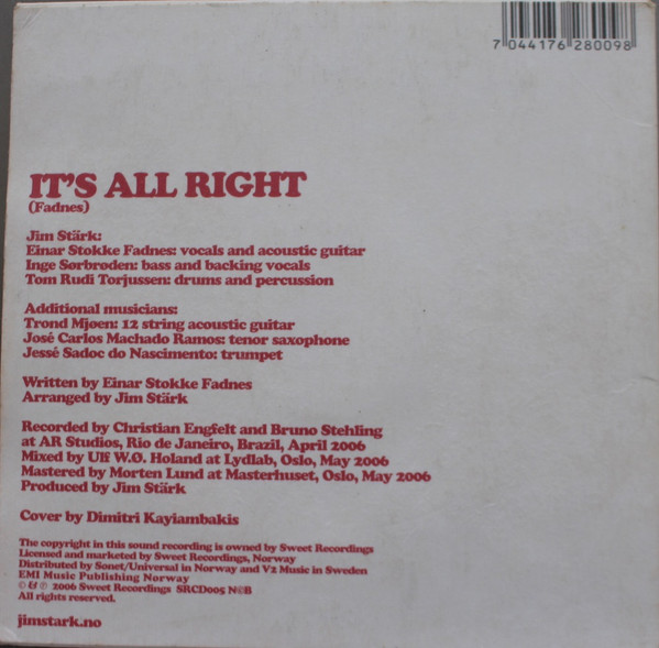 Album herunterladen Jim Stärk - Its All Right