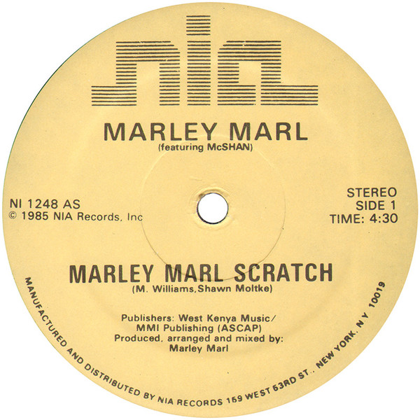 Marley Marl Featuring McShan – Marley Marl Scratch (1985, Vinyl 