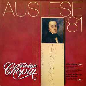 Frédéric Chopin - Welte Mignon / Konzert Für Klavier Und Orchester (Auslese '81) album cover