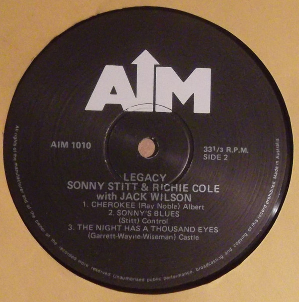 descargar álbum Sonny Stitt & Richie Cole Featuring Jack Wilson - Legacy