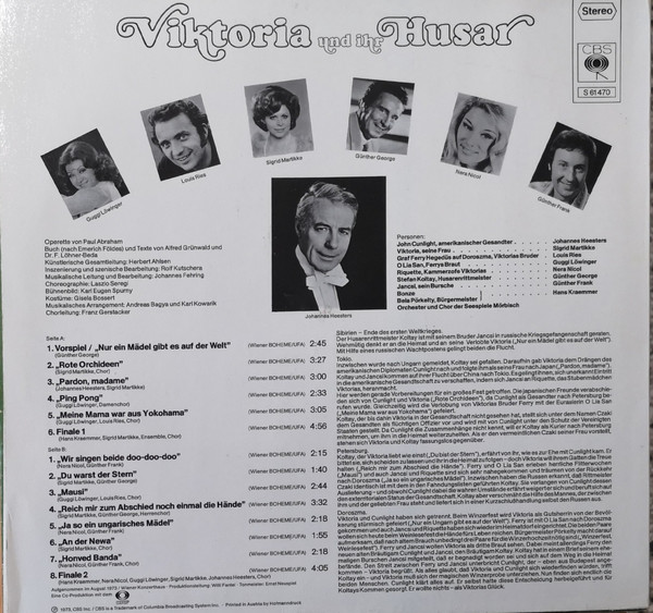 télécharger l'album Johannes Heesters, Sigrid Martikke - Viktoria Und Ihr Husar