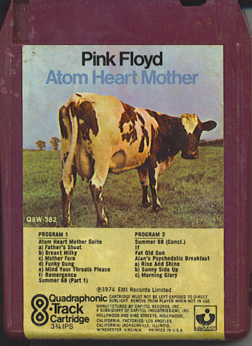 Pink Floyd – Atom Heart Mother (1974, 8-Track Cartridge) - Discogs