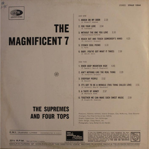 télécharger l'album The Supremes And The Four Tops - The Magnificent 7