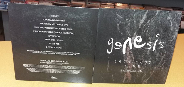 Genesis – 1973 - 2007 Live Sampler (2009, CD) - Discogs
