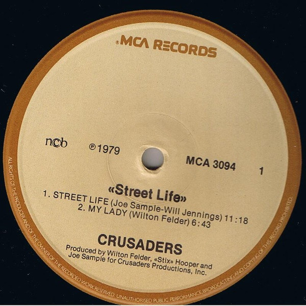 Crusaders - Street Life | MCA Records (MCA 3094) - 3