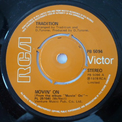 Tradition – Moving On (1978, Black Label, Vinyl) - Discogs