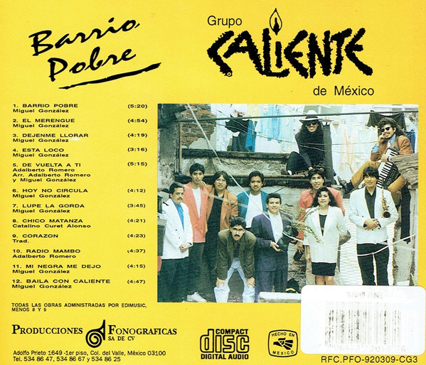 ladda ner album Grupo Caliente De México - Barrio Pobre
