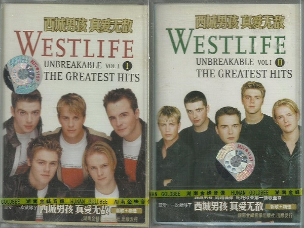 Westlife – Unbreakable - The Greatest Hits Vol. I (2002, Cassette