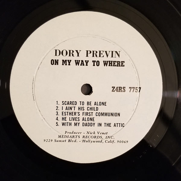 Dory Previn – On My Way To Where (1970, Vinyl) - Discogs
