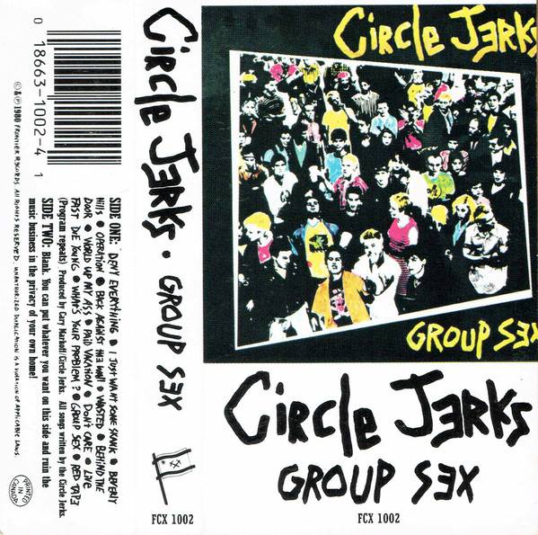 Circle Jerks Group Sex White Shell Cassette Discogs