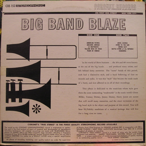 ladda ner album The Bob Freedman Orchestra - Big Band Blaze