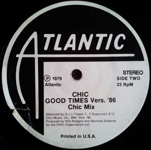 ladda ner album Chic - Good Times Good Times Vers86