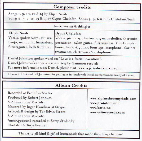 descargar álbum Alpine Those Myriads! - Yr Royal Jetlag Gospel