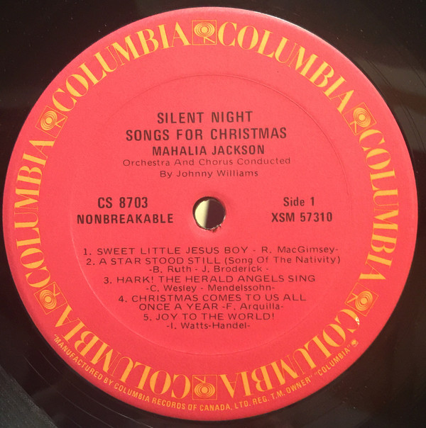 Mahalia Jackson - Silent Night - Songs For Christmas | Columbia (CS 8703) - 3