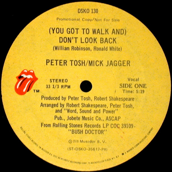 Peter Tosh – (You Got To Walk And) Don't Look Back (1978, Vinyl 