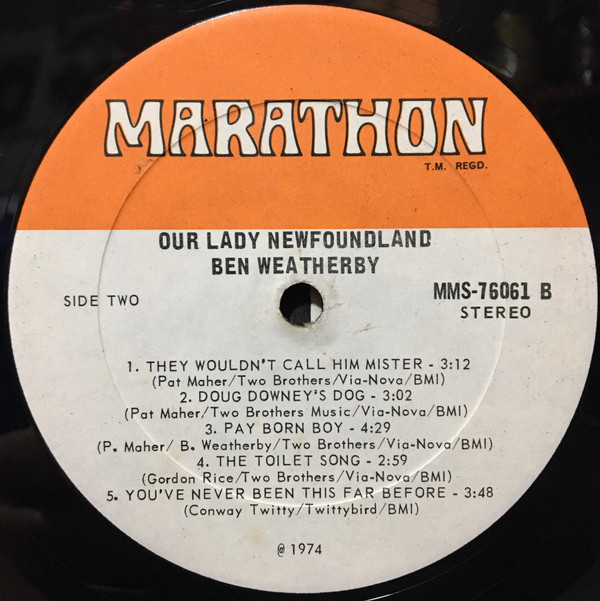 descargar álbum Ben Weatherby - Our Lady Newfoundland