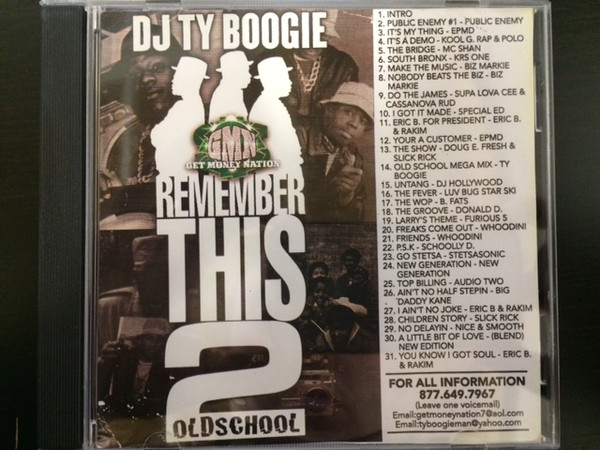 DJ Ty Boogie – Remember This Old School 2 (CD) - Discogs