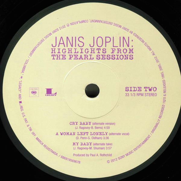 lataa albumi Janis Joplin - Highlights From The Pearl Sessions