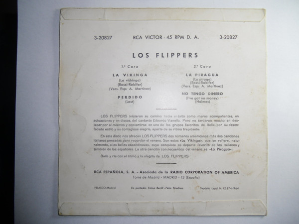 lataa albumi Los Flippers - La Vikinga Perdido La Piragua No Tengo Dinero