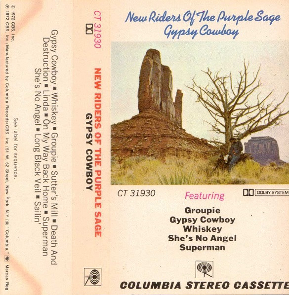New Riders Of The Purple Sage – Gypsy Cowboy (1972, Pitman 