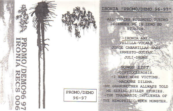 lataa albumi Ironia - PromoDemo 96 97