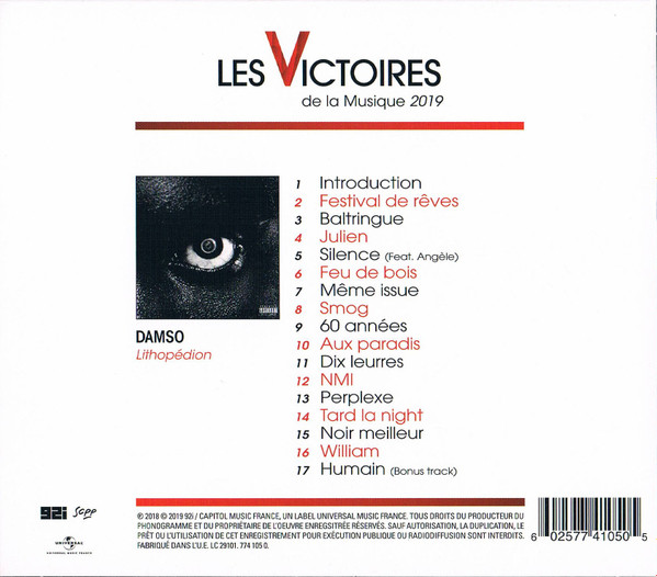 Lithopédion: Damso, Damso: : CD et Vinyles}