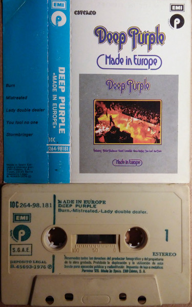 Deep Purple – Made In Europe (Cassette) - Discogs