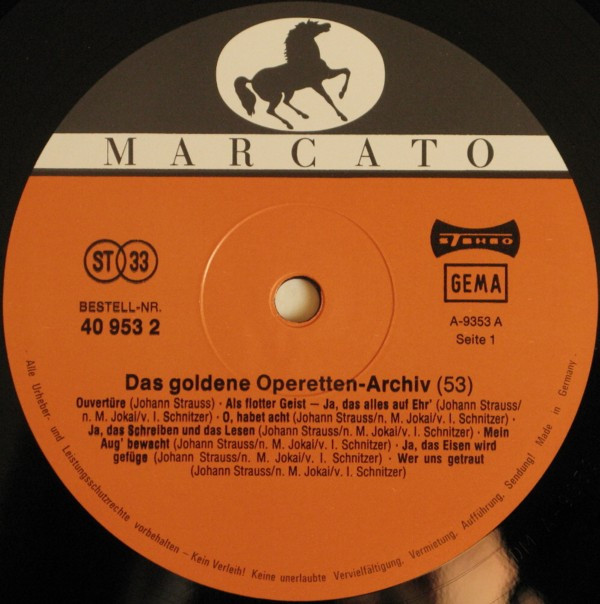 télécharger l'album Various - Das Goldene Operetten Archiv 53