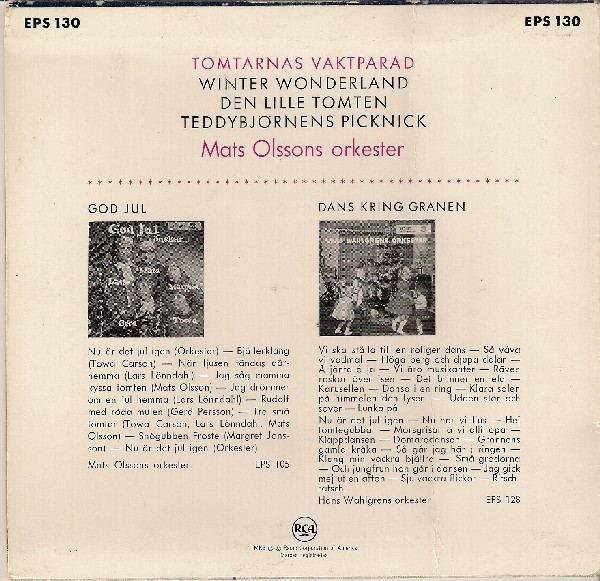 descargar álbum Mats Olssons Orkester - Tomtarnas Vaktparad