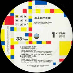 Pochette de l'album Glass Tiger - Someday / Don't Forget Me (When I'm Gone)