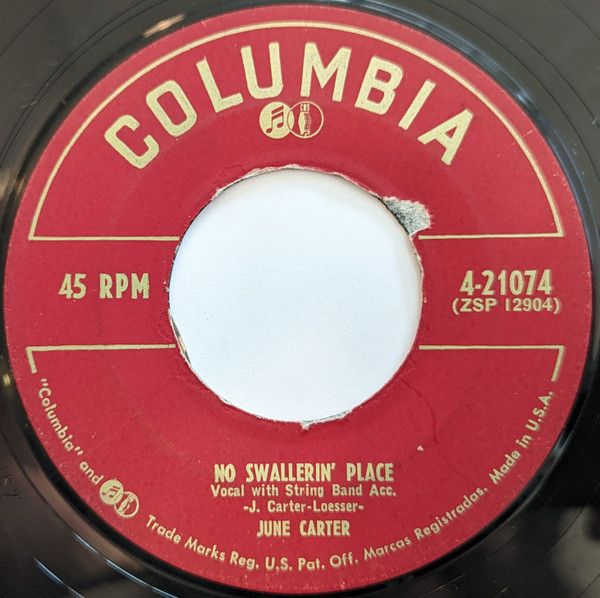 June Carter – No Swallerin' Place / Juke Box Blues (1953, Shellac