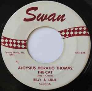 Billy & Lillie - Aloysius Horatio Thomas, The Cat album cover