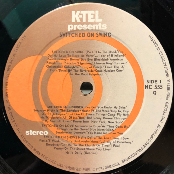 The Kings Of Swing Orchestra - Switched On Swing | K-Tel (NC 555) - 3