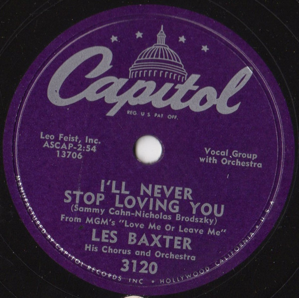 Les Baxter His Chorus And Orchestra – I'll Never Stop Loving You 