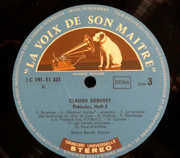 Album herunterladen Claude Debussy, Michel Béroff - Préludees Hef 1 2 Estampes Pour Le Piano