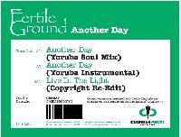 Fertile Ground - Another Day album cover